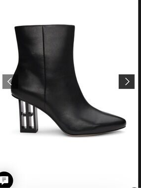 Liverpool Claremont icon heel all leather boots in black